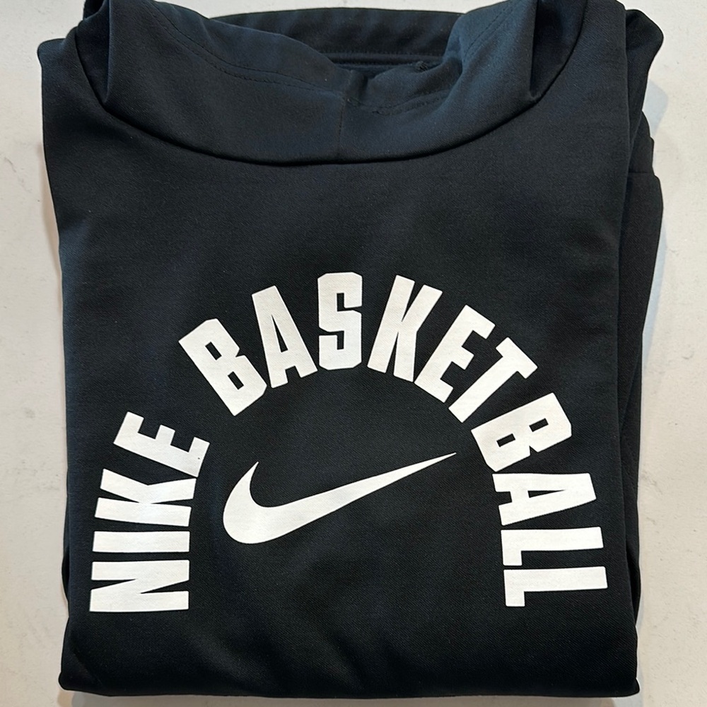 Brand New Nike Black Basketball Hoodie Kids Size Large